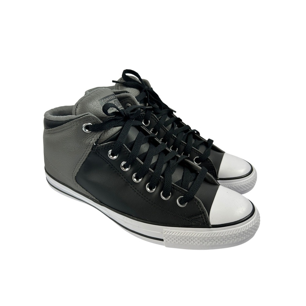 Converse Chuck Taylor All Star Black Grey Mid Top Sneakers Mens 9 Womens 11